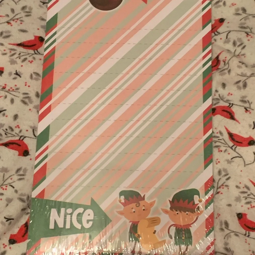 Note Pad Naughty or Nice List Shopping List Magnetic NEW